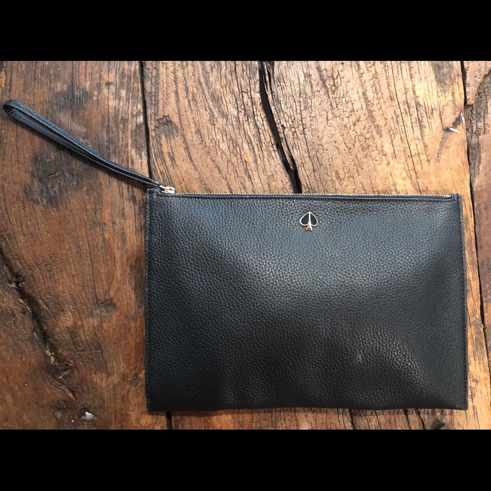 New Kate Spade black clutch